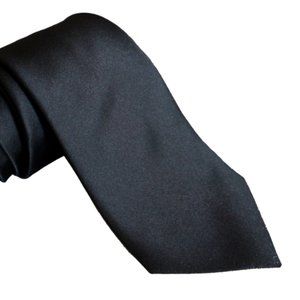 Italian Silk Tie - Black